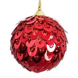 BigBuy Christmas Kerstballen Rood Plastic Polyfoam 10 x 10 x 10 cm (3 Stuks)