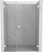 Mexen Lunar-B porte battante pour douche droite 110, transparent, blanc