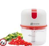 Behome Mini-hakmolen, oplaadbaar, draadloos, 250 ml, rood en wit