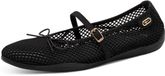 Tamaris Dames Ballerina Strap 1-22103-46 Zwart Leer