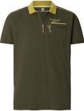 Jan Vanderstorm heren Poloshirt - 80/82 - olijf - Plus Size