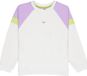 Roxy Swell Spirit Sweatshirt Meisjes Coconut Milk Katoen Colorblock Ronde Hals Lange Mouw Regular Fit