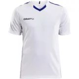 Craft Progress Contrast Shirt Korte Mouw Heren - Wit / Royal | Maat: 3XL