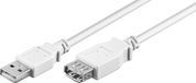S-Impuls câble d'extension USB vers USB - USB2.0 - jusqu'à 2A / blanc - 1 mètre