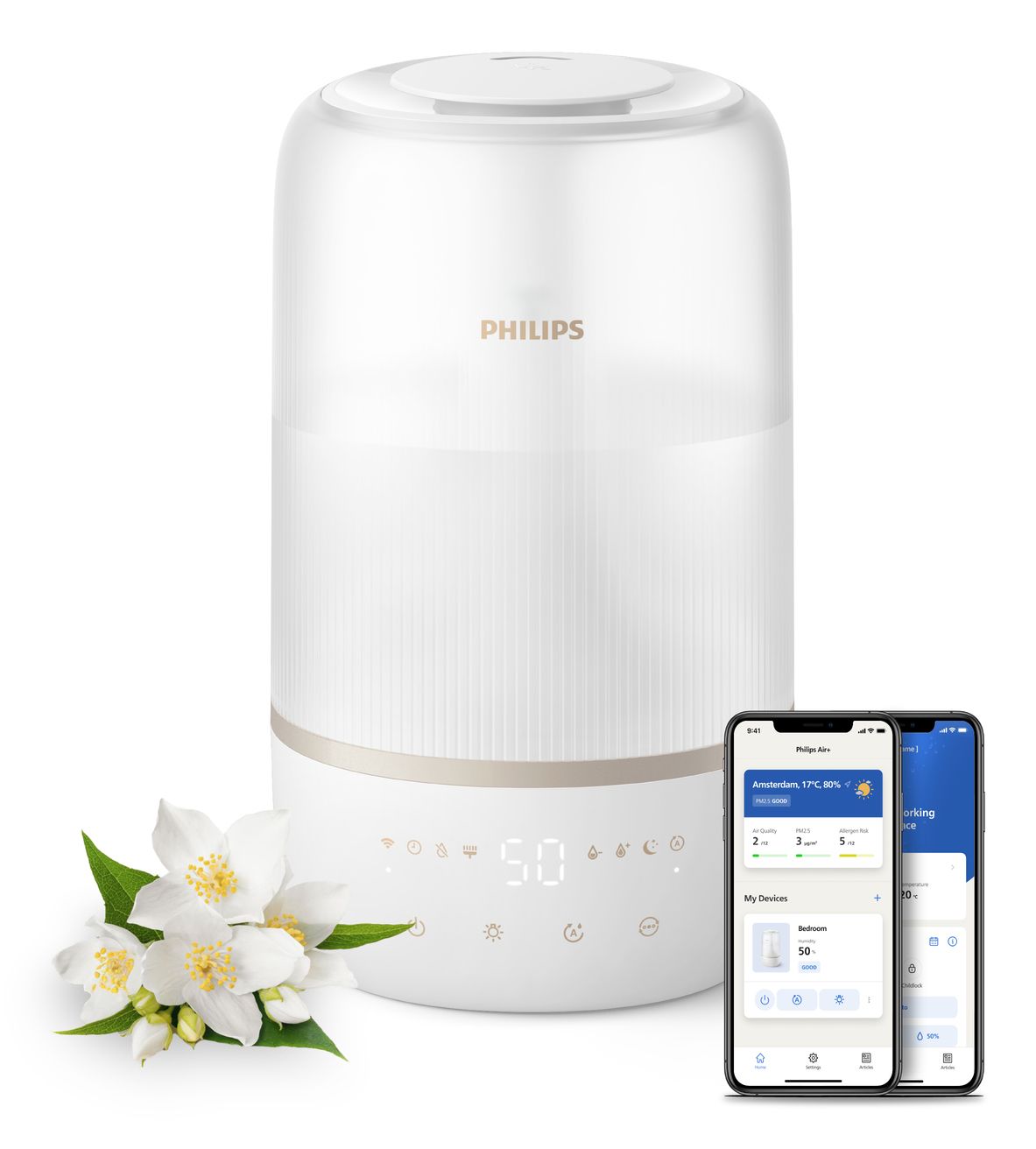 Philips 1000 Series HU1510/04 Luchtbevochtiger - Wit