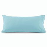 Elegant Comfort Luxe ultrazachte 1-delige kussensloop - 1500 premium hotelkwaliteit microvezel dubbel geborsteld - kreukbestendig, kussensloop voor lichaam, aquablauw