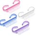 Set van 4 nagelborstels met handgrepen, nagelreinigingsborstels, nagelkunstborstel, ergonomische handborstel voor nagelverzorging, reiniging en manicure