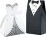 Boîtes à dragées élégantes pour mariage pour 50 invités, sacs cadeaux pour mariée et marié, parfaits pour les fêtes de mariage