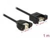 Delock USB 2.0 A Female naar USB 2.0 B Female Kabel - 1 m - Zwart