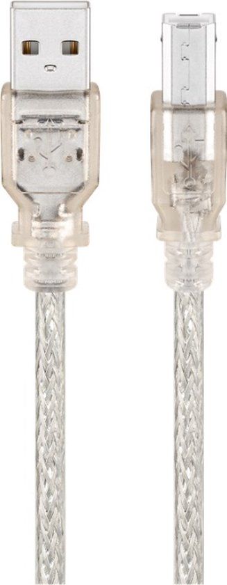 Goobay USB 2.0 Hi-Speed kabel - Transparant - 10 stuks