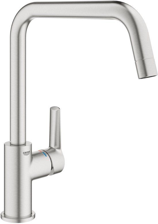 GROHE Start Keukenmengkraan - Hoge uitloop - SuperSteel (RVS look)