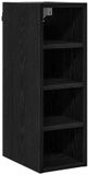 vidaXL Hangkast Zwart Eiken 20 x 29,5 x 60 cm Bewerkt Hout