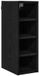 vidaXL Hangkast Zwart Eiken 20 x 29,5 x 60 cm Bewerkt Hout