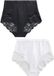 Next - Dames - Set van 2 buikcorrigerende, licht vormgevende slips met hoge taille - Zwart