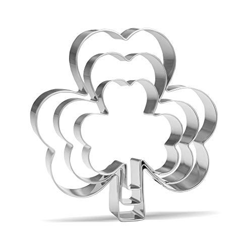 Keewah Clover Cookie Cutter - 3 Stuks - RVS