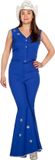 Wilbers & Wilbers Wilbers Karnaval BV Country Rodeo Cowgirl Lisa Lasso - Vrouw Kostuum / pak Blauw M
