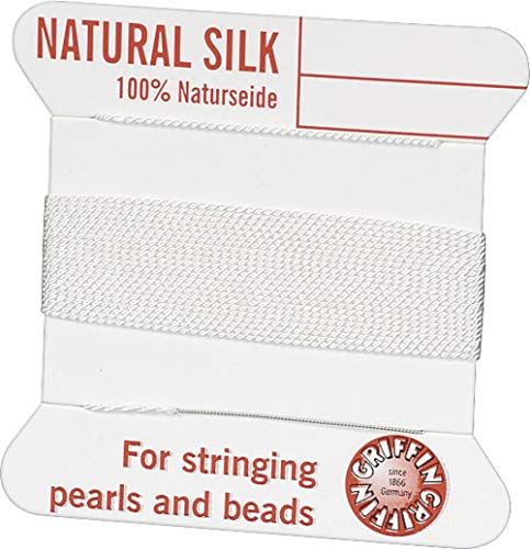 Knorr Prandell 2438006 parelrijzijde, van pure zijde, 0,5 mm x 2 m, wit