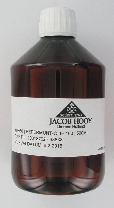 Jacob Hooy Olie Pepermunt 500ml