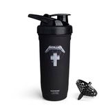 Smartshake Rockband Reforce Proteïne Shaker RVS 900 ml | 30 oz - Lekvrij schroefdeksel - BPA-vrij - Niet geïsoleerd - Unisex sportshaker RVS - Metallica, Master of Puppets