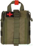 MFH Tactische EHBO Heuptas, Klein, MOLLE, Legergroen, Polyester, Ritssluiting, 16 x 18 x 8 cm