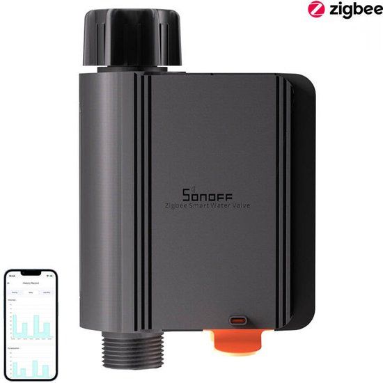 Sonoff SWV-BSP (3/4") Slimme ZigBee waterklep/meter - 6920075742077