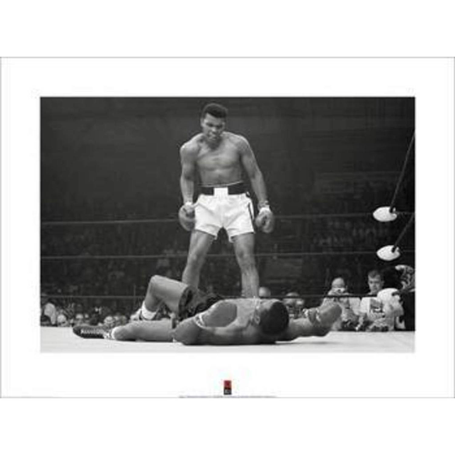 Pyramid muhammad ali v liston kunstdruk 60x80cm