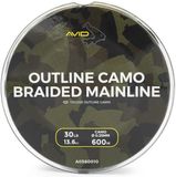 Avid Carp Outline Camo Braided Mainline 300m 30lb