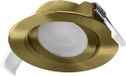 Osram Spot Set LED inbouwspot, 4,9W, 2700K, plafondspot 120°, messing, draaibaar, aluminium/kunststof, set van 3