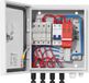 VEVOR Combinatiekast voor zonnepanelen, 4 circuits, 15A, voor zonne-energiesystemen, stalen behuizing, IP65