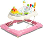 IKS 2 Mucha Stepp Serie - Déambulateur - Confort - Sécurité - Panneau Éducatif - Rose