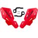Universele poignée barre protège-mains CNC pour moto tout-terrain motocross rouge