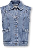 ONLY KOGKENNEDY SL DNM WAISTCOAT BJ Meisjes Gilet - Maat 158 - Medium Blue Denim