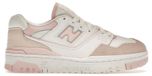 New Balance 550, weiß mit rosa Akzenten (Damenmodell) - EU 38