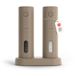 LARS NYSØM Set de moulins à sel et à poivre électriques Spænding - Set de 2 pièces - Taupe Brown