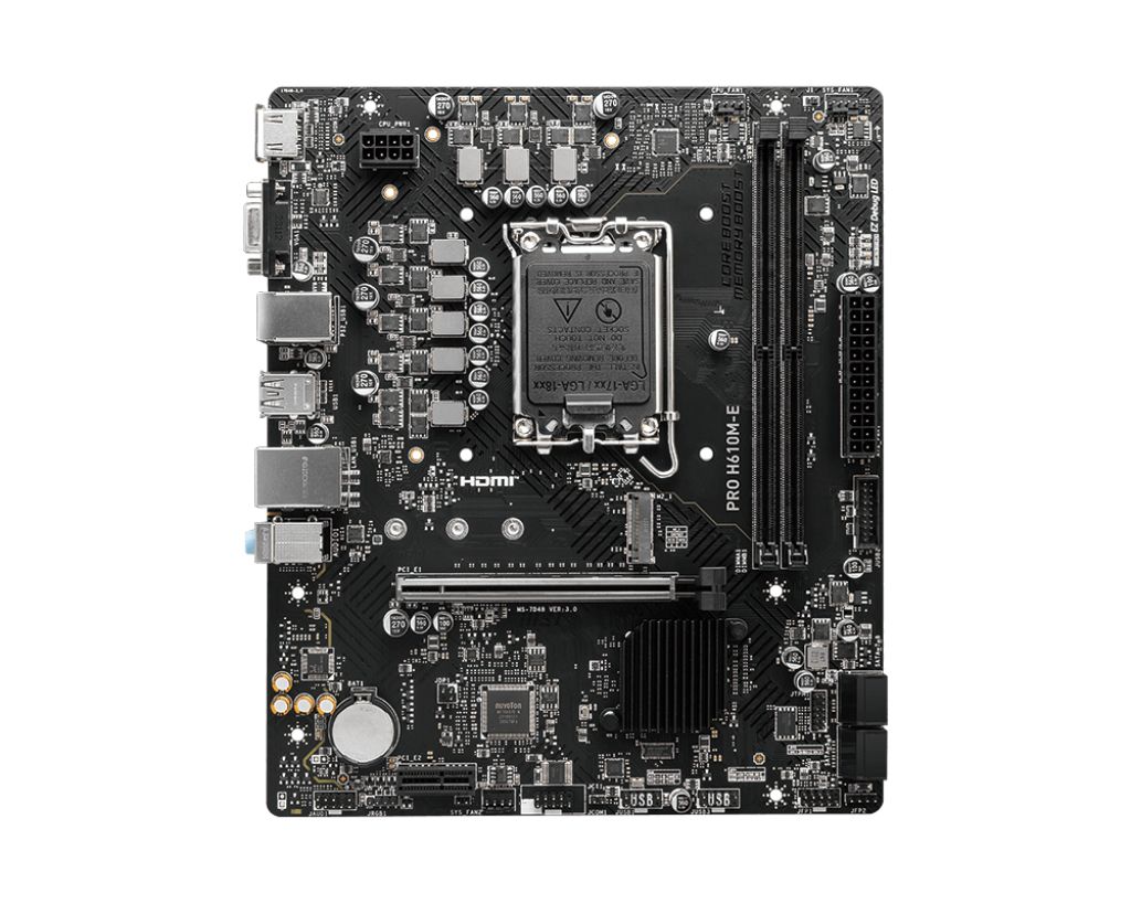 MSI PRO H610M-E - Micro ATX Moederbord - Intel H610 - LGA 1700 - DDR5