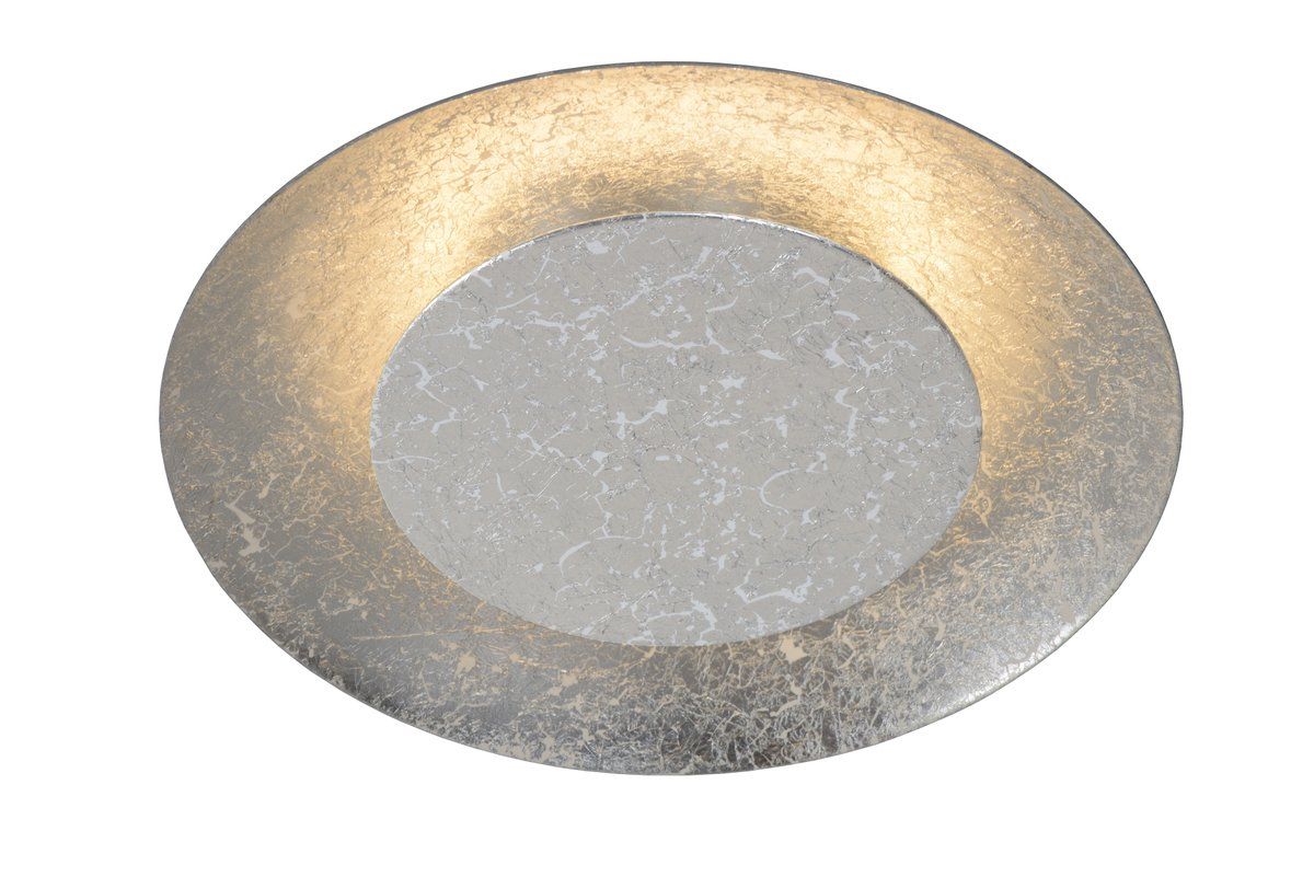 Lucide Foskal - Plafonnière - Ø21,5 cm - LED - 1x6W 2700K - Zilverkleurig