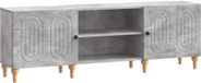 vidaXL TV-meubel 150 x 31 x 50 cm Betongrijs Bewerkt hout