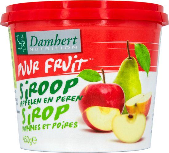 Damhert Appelen en Peren Siroop (0 toegevoegde suikers) - 450 gram