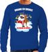 Bellatio Decorations Shoppartners Bv Foute Kerst sweater / Kerst trui Drank en drugs blauw voor heren - Kerstkleding / Christmas outfit XXL