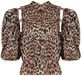 Harper & Yve JACEY-SS Dames Tops Dierenprint Viscose Bruin
