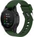 Strap-it Garmin Fenix 5x / 6x bracelet en silicone brillant vert militaire
