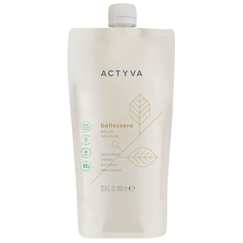 Actyva Bellessere balsem voor haar en lichaam met rustgevende en beschermende werking met arganoliën, zoete amandel- en lijnoliën, 1000 ml