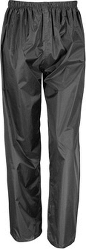 Result Regenbroek Unisex Maat S Zwart