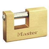 MASTER LOCK 608EURD hangslot 85 mm massief messing (rechthoekige behuizing)