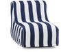 hjH LIVING Luchtstoel / zitzak Sitzolo Air incl. voetpomp blauw / wit
