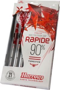 Harrows Rapide 90% Tungsten Steeltip dartpijlenset