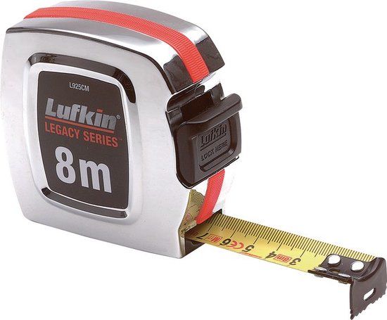 Lufkin Legacy Serie Rolmaat - 8m x 25mm - Metrische - Chroom