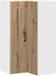 vidaXL Wandhoekkast LUCCA Artisanaal eiken 57 x 57 x 100 cm