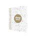 Collins Scandi 2025 Dagboek - A5 Dagboek met afspraken - NIEUW - Wit Terrazzo - (E-PW51.WHTZ-25) - Dagplanner met hardcover Wiro-gebonden Omslagen en gerecycled papier