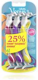 Gillette Venus Simply Venus 3 Plus Yellow (6 stuks) - Dames